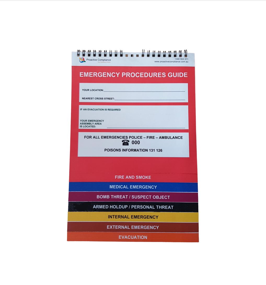 Emergency Procedure Flip Charts & Signs