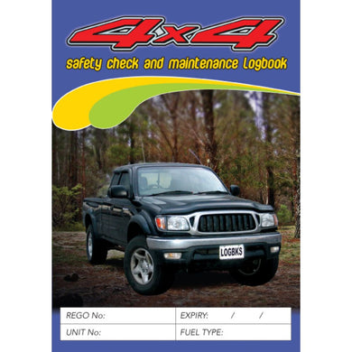 4x4 Pre Start Safety Checklist and Maintenance Logbook cover