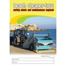 Load image into Gallery viewer, Beach Cleaner Tow Safety Pre Start Checklist Logbook Cover