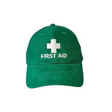 Load image into Gallery viewer, First Aid Warden Cap with Cross and Text