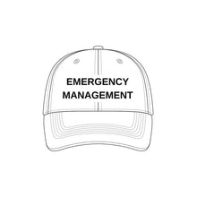 Load image into Gallery viewer, Cap with 'EMERGENCY MANAGEMENT' text on a white background