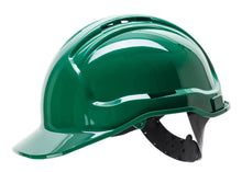 Load image into Gallery viewer, Green ventilated hard hat