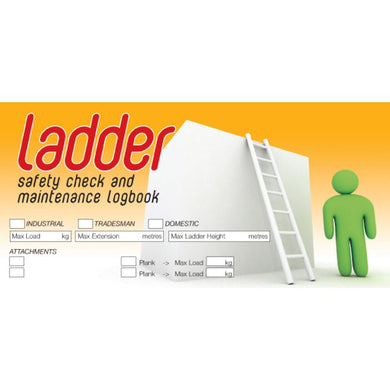 Ladder Safety Pre Start Checklist and Maintenance Logbook cover