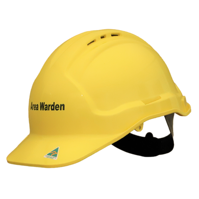 Yellow Area Warden Hard Hat