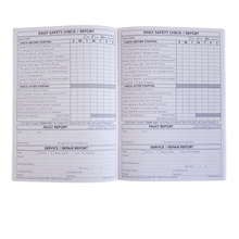 Load image into Gallery viewer, Forklift logbook inside pages