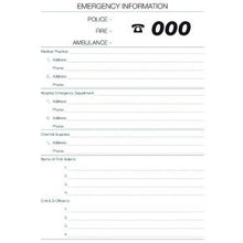 Load image into Gallery viewer, Injury Report Emergency Information Form - Inside Pages