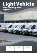 Load image into Gallery viewer, Light Vehicle Pre Start Safety Check Logbook Cover image