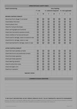 Load image into Gallery viewer, Order Picker Forklift Safety Pre Start Checklist and Maintenance Logbook Inside Page