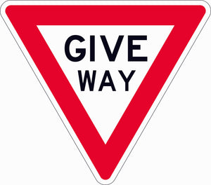 Give Way triangular Road Traffic Sign