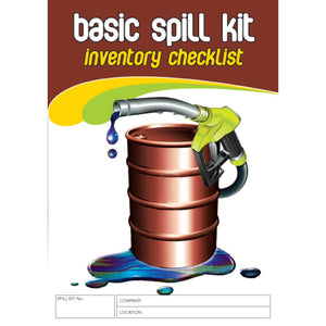 Spill Kit Inventory Checklist Logbook Cover