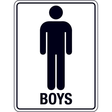 Boys Toilets Sign