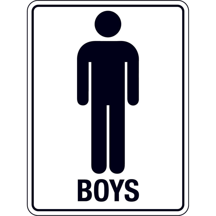 Boys Toilets Sign