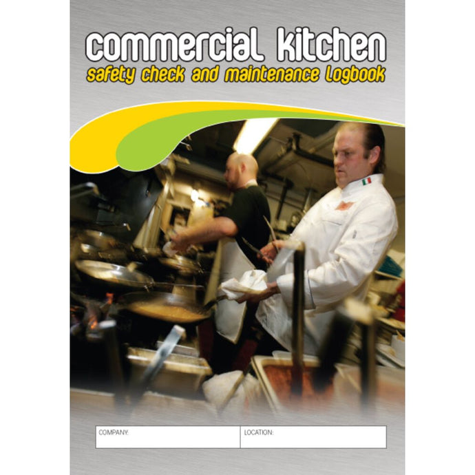 Commercial Kitchen Safety Pre Start Checklist and Maintenance Logbook cover