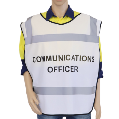 Communications Officer Tabard Style Vest on model