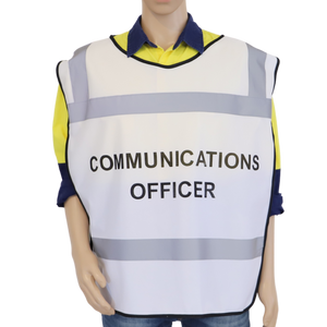 Communications Officer Tabard Style Vest on model