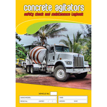 Load image into Gallery viewer, Concrete Agitator Safety Pre Start Checklist and Maintenance Logbook cover
