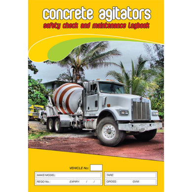 Concrete Agitator Safety Pre Start Checklist and Maintenance Logbook cover