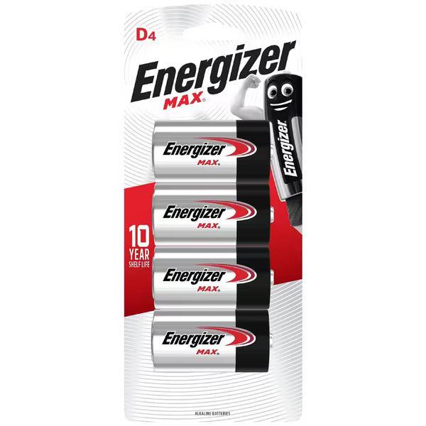D batteries pack of 4