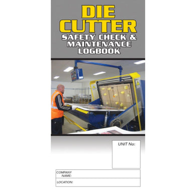 Die Cutter Safety Pre Start Checklist Logbook cover