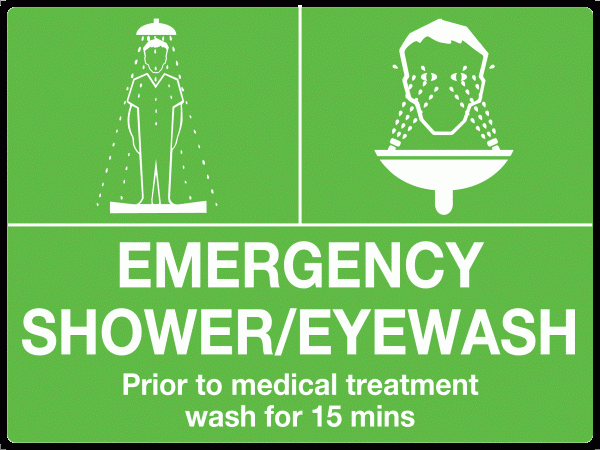 Emergency Eyewash and Shower Sign