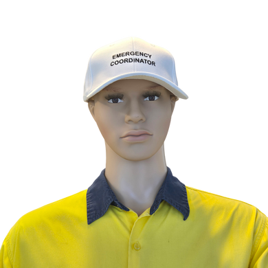 Emergency Coordinator Cap worn by model