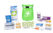 Load image into Gallery viewer, First aid kit with various components on a white background
