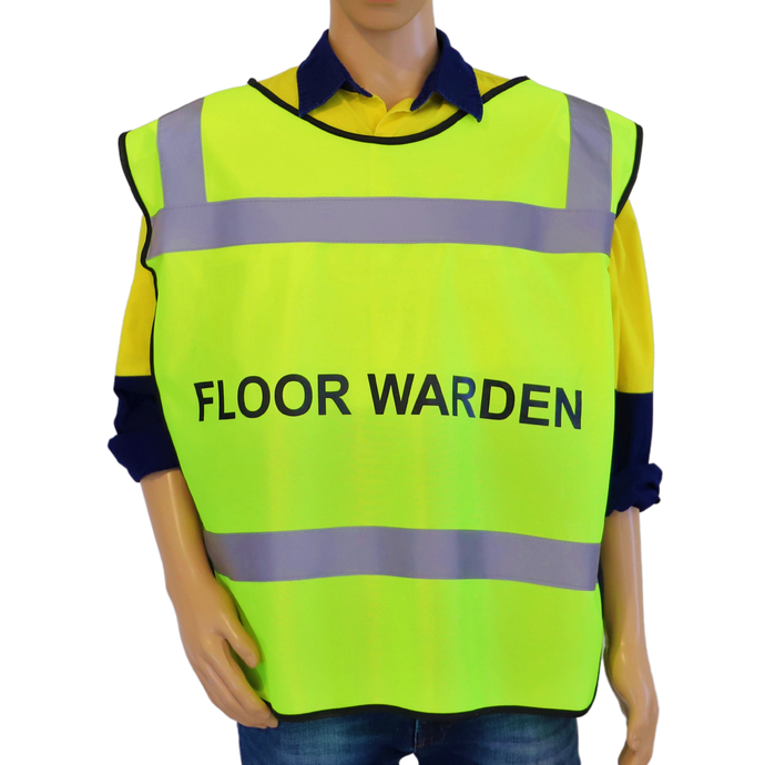 Floor Warden Tabard style vest on model