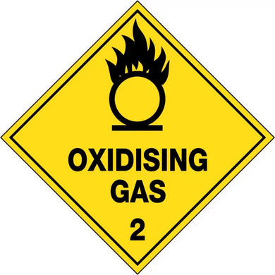 Hazchem Oxidising Gas 2 Sign