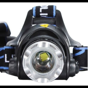 High Power LED Head Lamp Torch Front Angle
