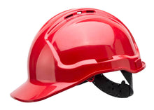 Load image into Gallery viewer, Red ventilated hard hat
