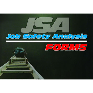 JSA Job Safety Analysis Forms book cover