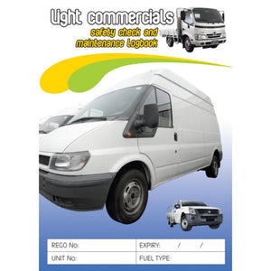 Courier Vehicles Safety Pre Start Checklist and Maintenance Logbook cover