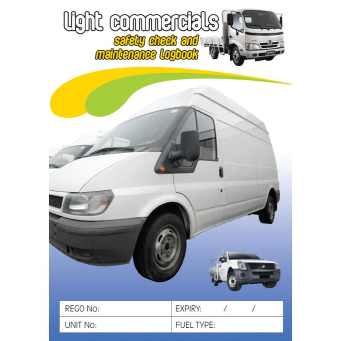 Courier Vehicles Safety Pre Start Checklist and Maintenance Logbook cover