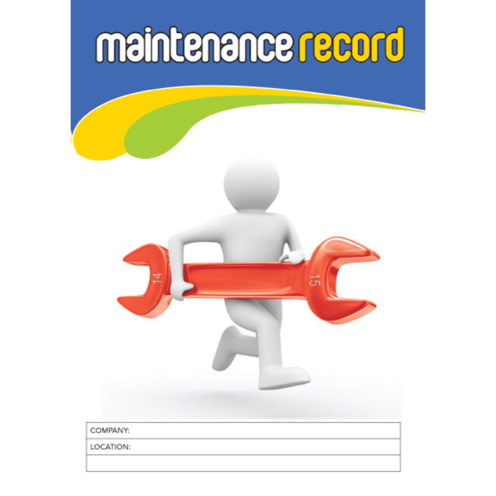 A5 Maintenance Record Log Book