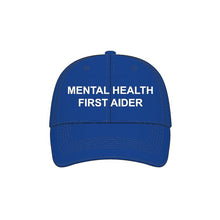 Load image into Gallery viewer, Blue Mental Health First Aider Cap Image
