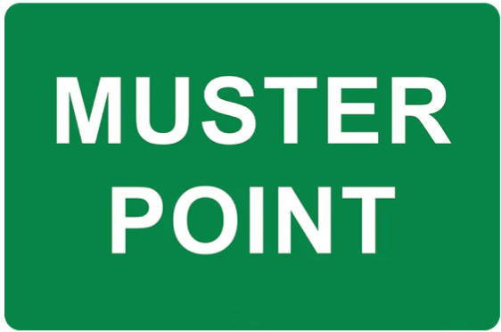 Muster Point Sign