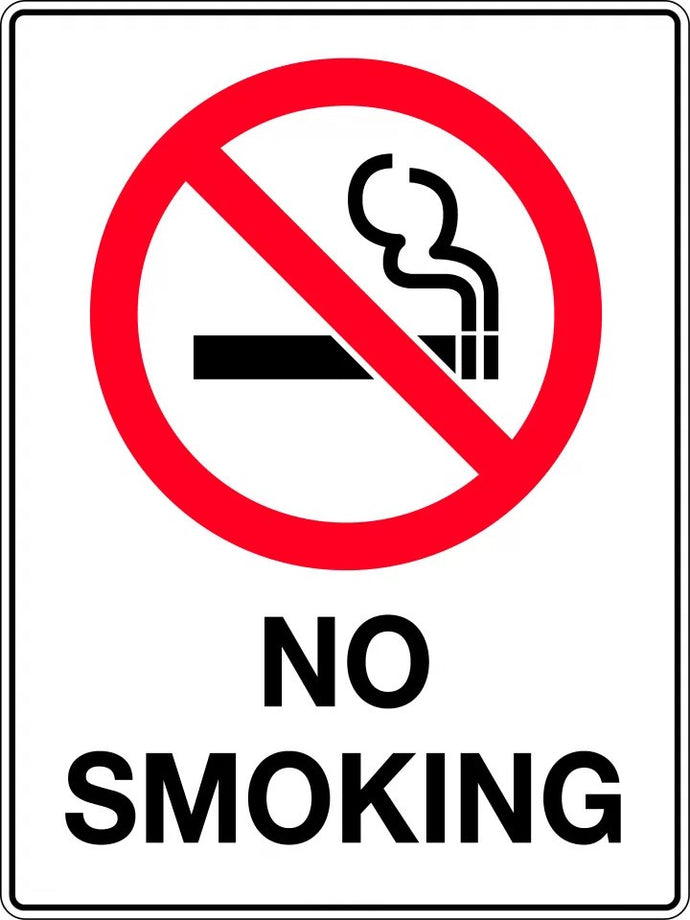 No Smoking Prohibition Sign with pictogram