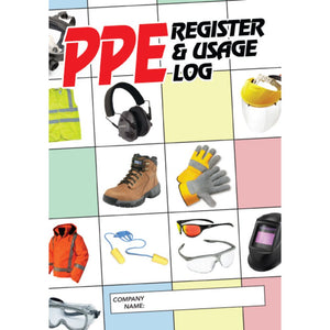 PPE Register and Usage Log Book cover