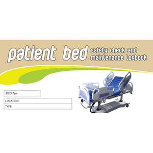 Patient Bed Safety Pre Start Checklist and Maintenance Logbook cover
