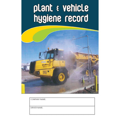 Plant And Vehicle Hygiene Duplicate Record Logbook cover