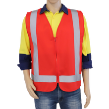 Load image into Gallery viewer, Red Fire Warden Vest front view
