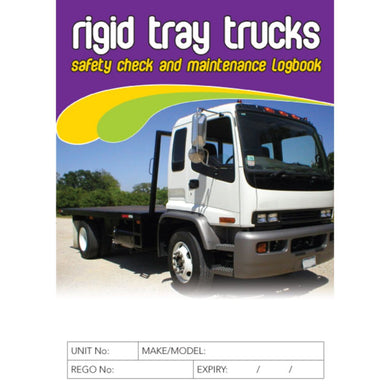 Rigid Tray Truck Safety Pre Start Checklist and Maintenance Logbook cover