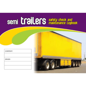 Semi Trailers Safety Pre Start Checklist and Maintenance Logbook cover