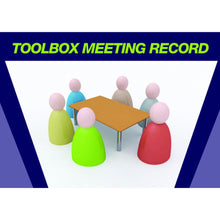 Load image into Gallery viewer, Toolbox Meeting Record Book Cover
