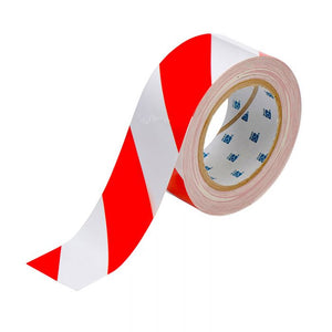ToughStripe Hazard Red and White Floor Line Marking Tape roll