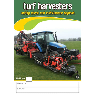 Turf Harvesters Pre Start Safety & Maintenance Check Logbook cover