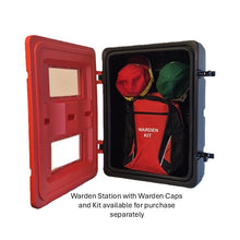Load image into Gallery viewer, Red &#39;Warden Station&#39; with warden Caps and Kit on a white background
