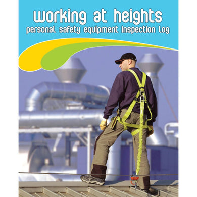 Working At Heights Personal Safety Equipment Inspection Logbook cover