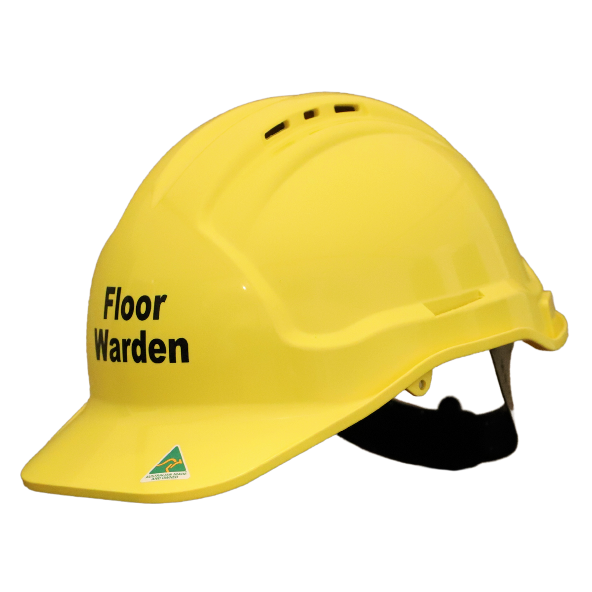 Yellow Floor Warden Hard Hat Proactive Group