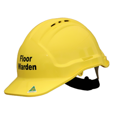 Yellow Floor Warden Hard Hat